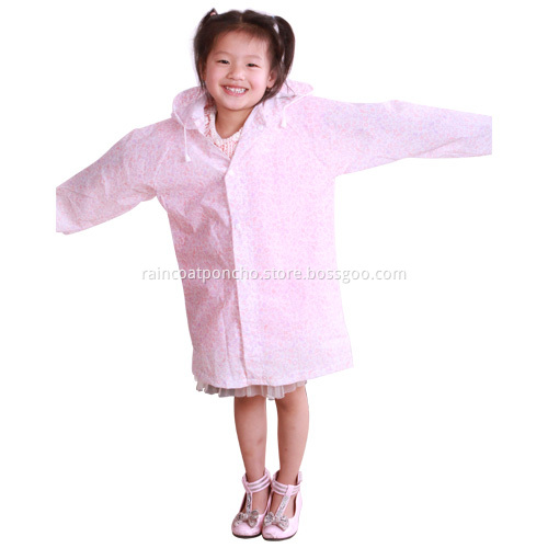 High Quality Kids Waterproof Pattern EVA Raincoat